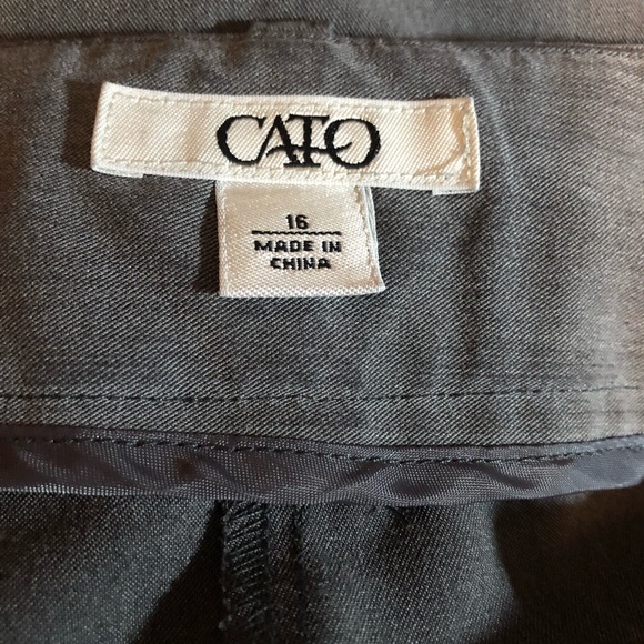 Cato Ladies Slacks Gray 16 - Picture 3 of 7